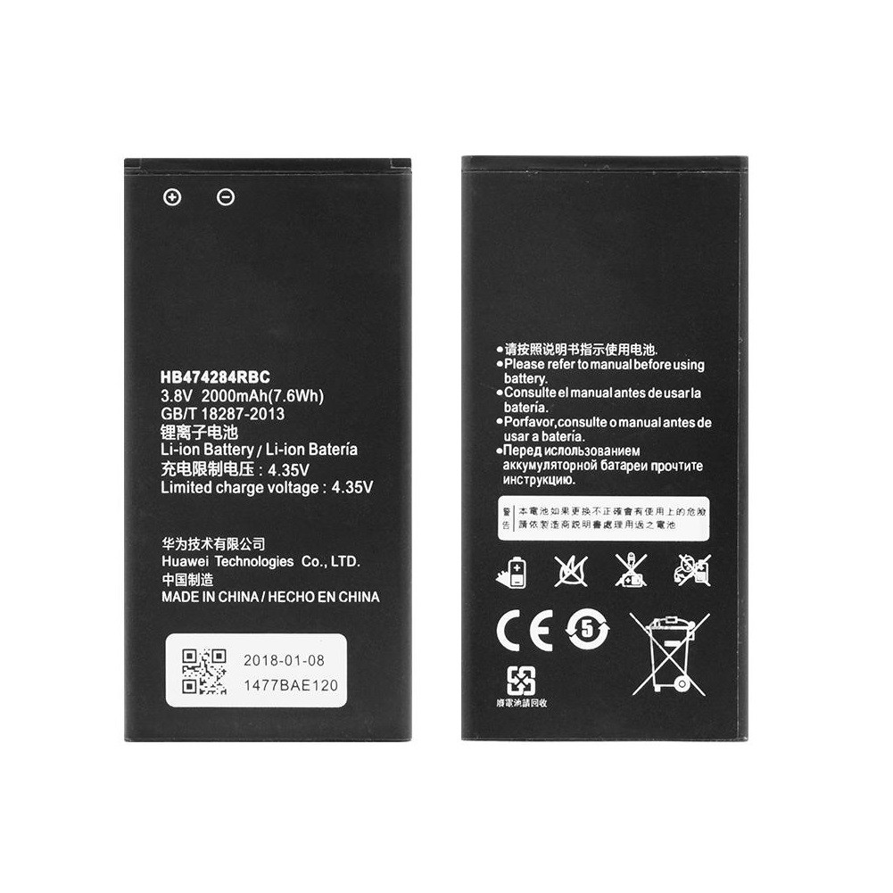 Baterai HB474284RBC for Huawei Honor U19 3C Lite Holly Y360 Y365 C8816 C8816D G521 G615 Y550 Batre