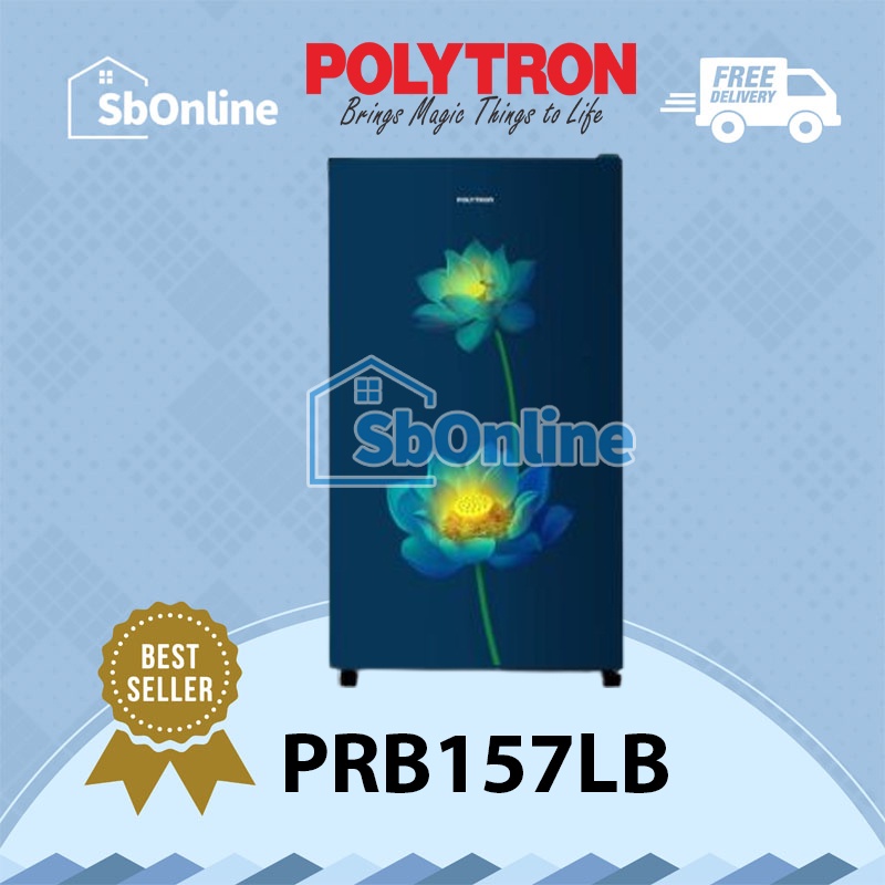 POLYTRON Kulkas 1 Pintu 150 Liter - PRB 157 LB