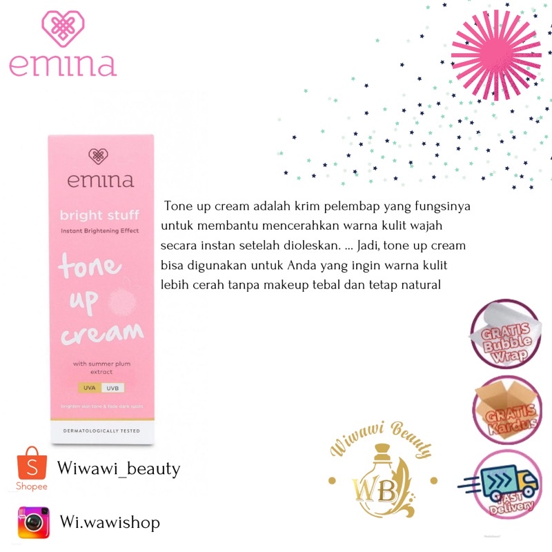 ~wb✨ Emina Bright Stuff Tone Up Cream