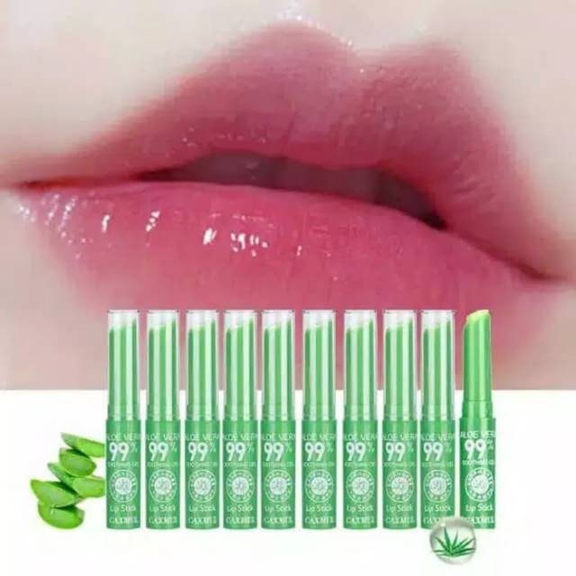 LIPSTIK ALOE VERA CAXMUL SOOTHING MOISTURE HARGA 10 PCS