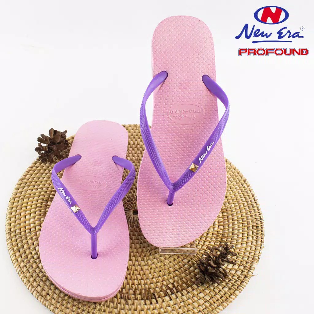 gof NEW ERA LB.12016 SANDAL Japit Cewek &amp; SANDAL PUFFY IMPORT MOUSE LIRIS, PUFFY IMPORT STRAWBERRY KOTAK Sandal Wanita Japit Casual Cewek Flat Jepit