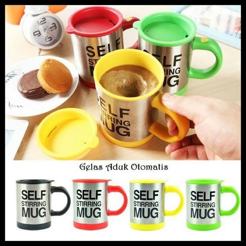 self stirring mug / gelas aduk otomatis