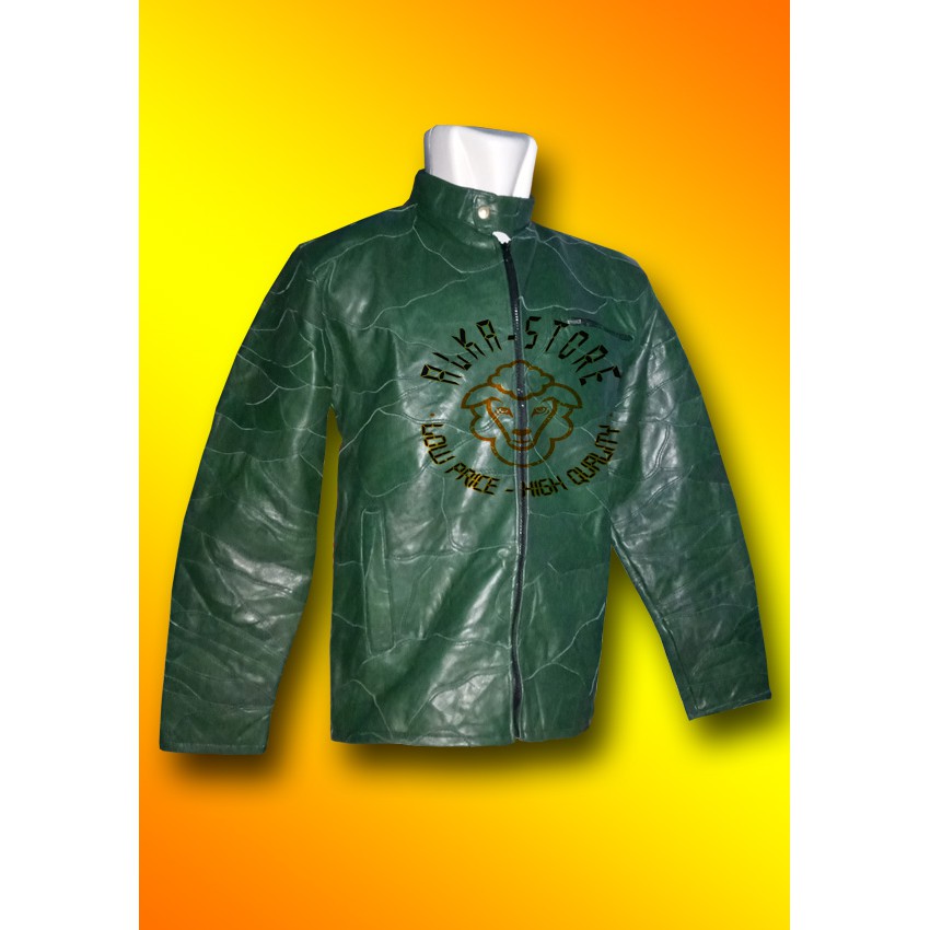 Jaket Kulit Pria , Kulit Domba Sambungan Asli Garut New Style