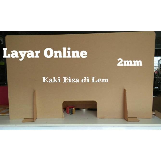 

Sekat Acrylic 2mm Lebar 120x70cm Meja Teller Kasir Partisi Pembatas