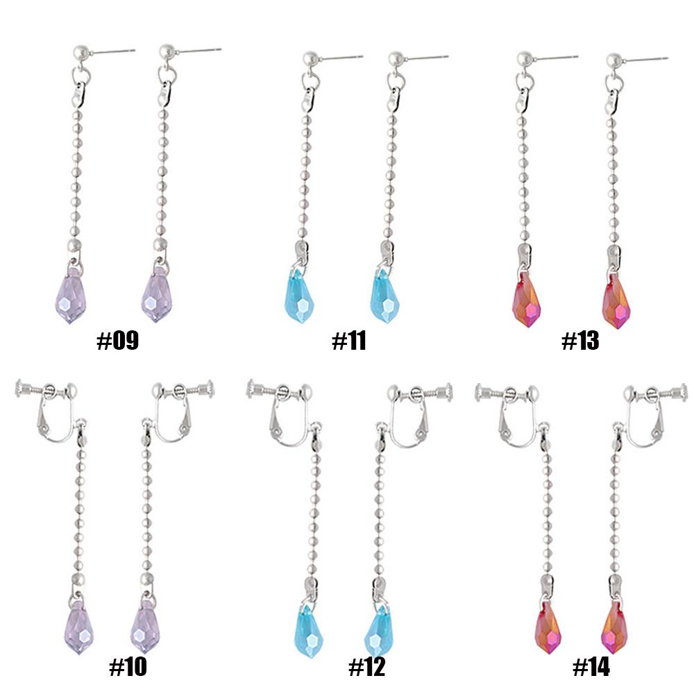 Needway HUNTER x HUNTER Aksesoris Anting Biru Hati Teardrop Pink Stars Hisoka Cosplay Earrings