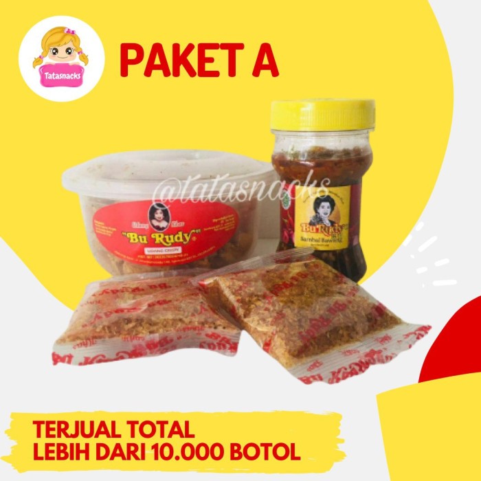 

Ready- Paket Sambal Bu Rudy A : 1 Udang + 1 Bawang