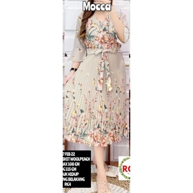 DRESS PRISKET KATUN WOOLPEACH
