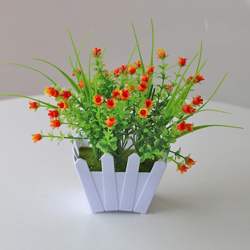 FYGALERYSURABAYA PT56 Pot Tanaman Hias Bunga Hias Plastik Ornamen Pot Bongsai Artificial Flower Decoration