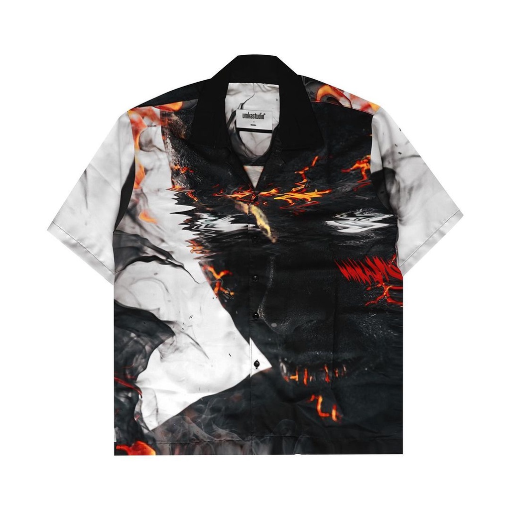 UMKASHIRT MASK OF MADNESS - KEMEJA PRIA CASUAL PRINTING KEMEJA UMKASTUDIO