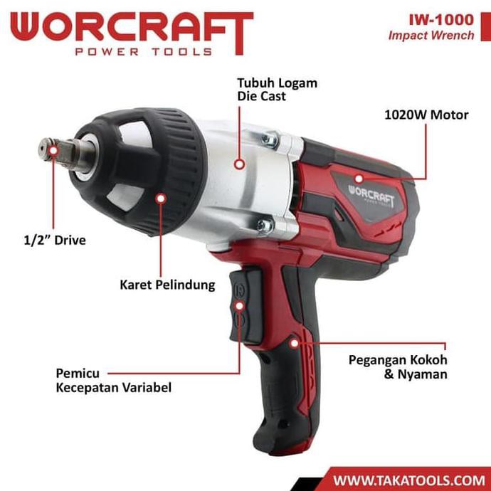 BISA COD Worcraft Impact Wrench Mesin Buka Baut Listrik BOOM SALE Kode