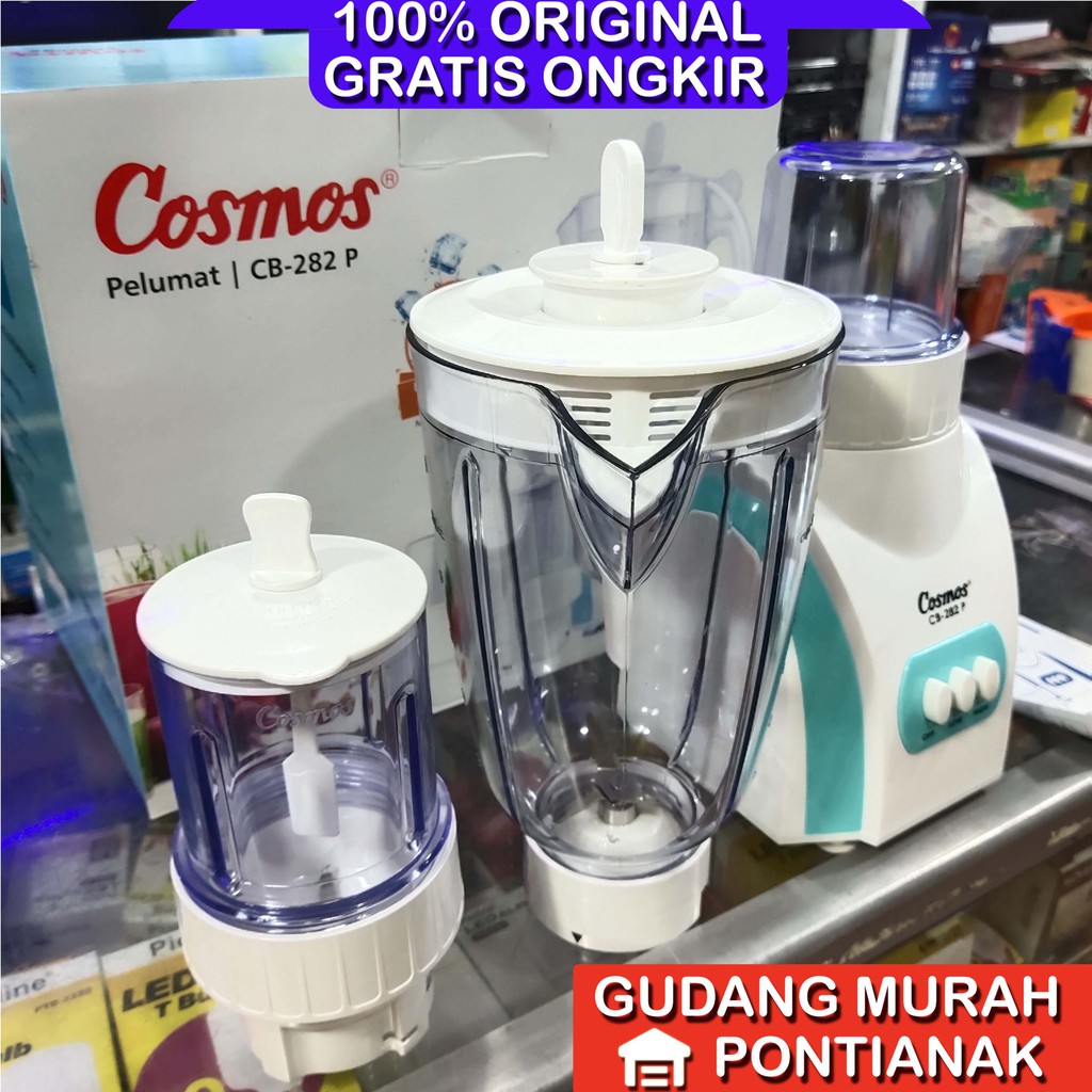 Blender Cosmos CB 282P 282 P 3in1 2 Liter Jumbo Pelumat bumbu basah kering jus