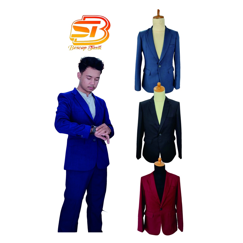 Jas Blazer Premium Jas Pria Blazer Pria Jas Casual Jas Resmi Original Bescap Tasik
