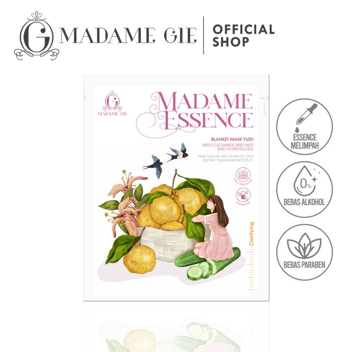 Madame Gie Madame Essence Blanket Mask - Skincare Mask - Yuzu