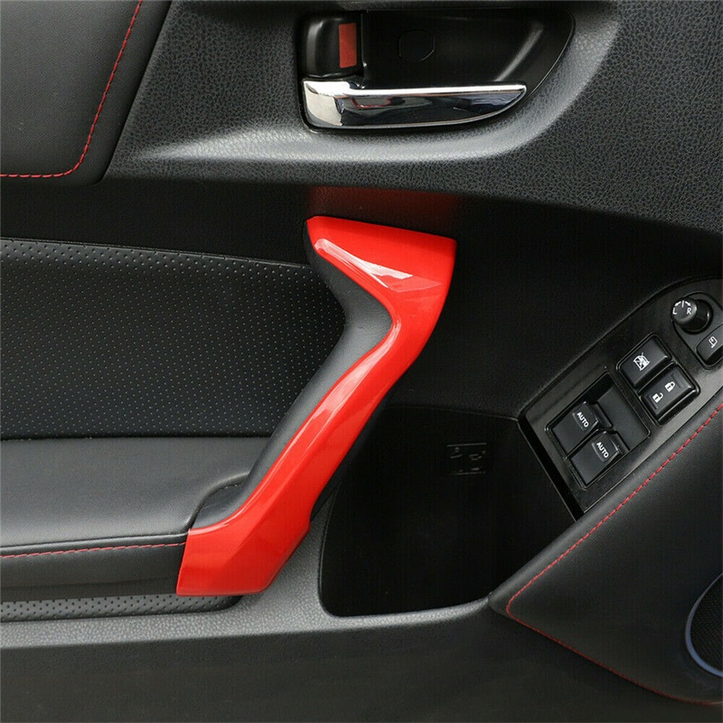 TK 1 Pair Car Inner Door Handle Protective Covers Decoration Sticker for Toyota 86 Subaru BRZ 12-20