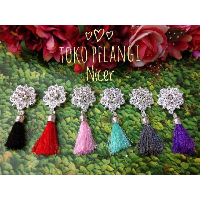 Bros/Bross Hijab Juntai Tassel Cantik Murah Aksesoris Fashion