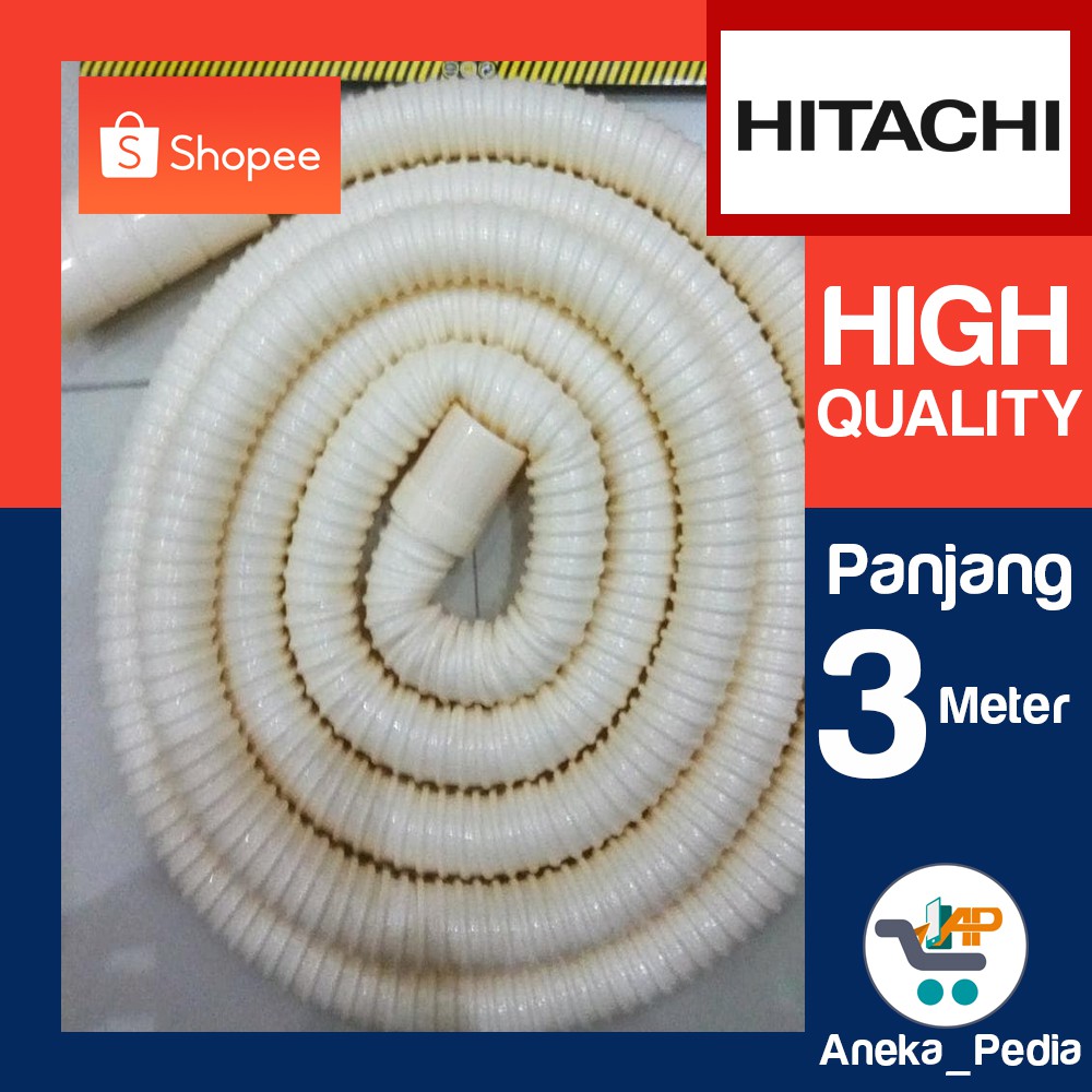 3 Meter Selang Drainhose Pembuangan Mesin Cuci  Otomatis 1 Tabung HITACHI