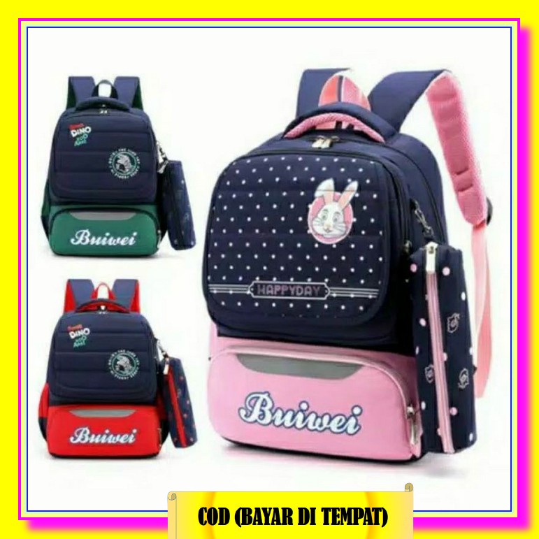 Sjb - Bt 21 Love Tas Ransel Anak Sekolah Sd Tk Paud Laki Laki Perempuan Wanita Cewek Laki2 Kelas 1 2