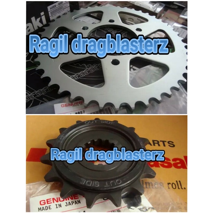 Gir gear depan dan gir gear belakang ninja
er6 er6n ninja 650 original Kawasaki
