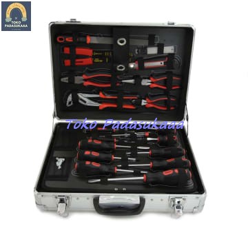 Krisbow Set 109 Pcs Perkakas Tool Set Box Aluminium