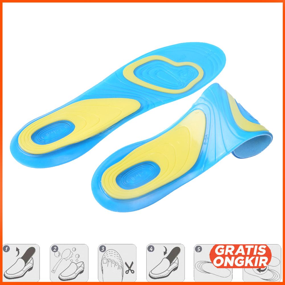 Silikon Alas Kaki Sepatu Sport Shock Absorb Gel Size S