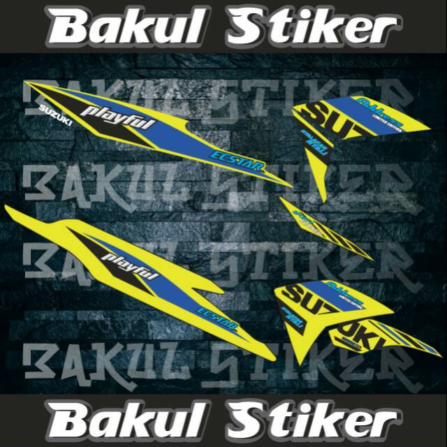 Jual striping Suzuki address Playfull ecstar