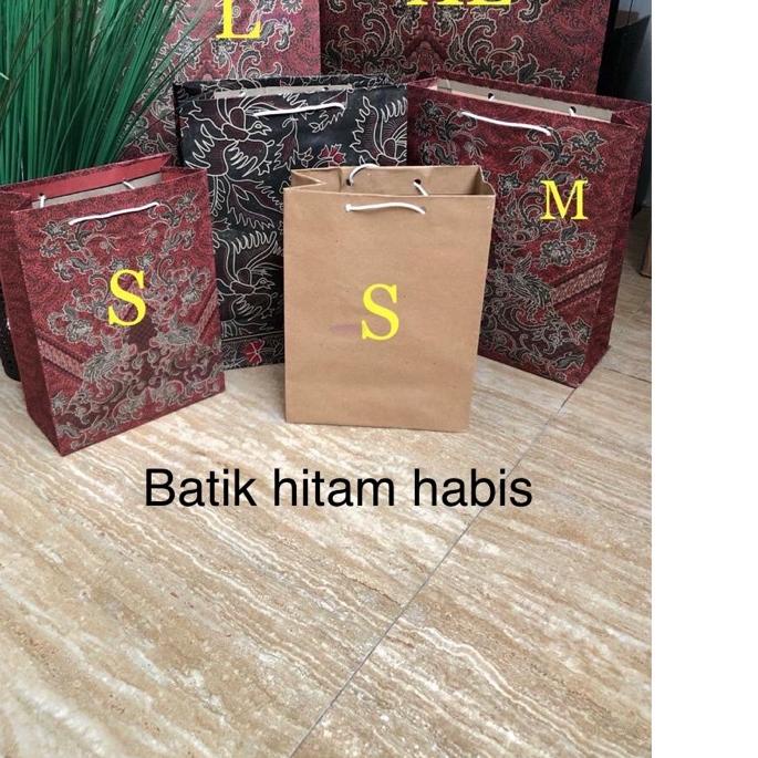 

ヤ 12 PCS XL Paper Bag / PaperBag Batik - Polos Grosir / Lusinan Ukuran XL / Kantong Hadiah New