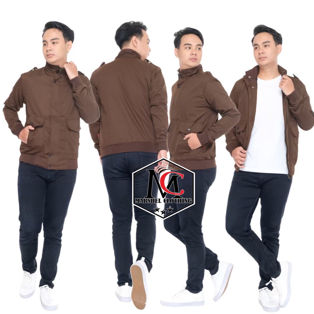 RCL - JAKET PRIA BOMBER MILITARY KLASIK NWS / JAKET PRIA BOMBER PARKA MILITARY NWS D2BLACK