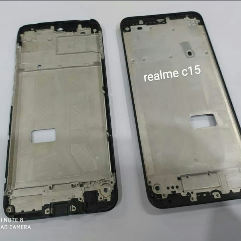 FRAME LCD TULANG LCD BEZZEL BAZEL TATAKAN DUDUKAN LCD REALME C15-REALME C12 ORIGINAL