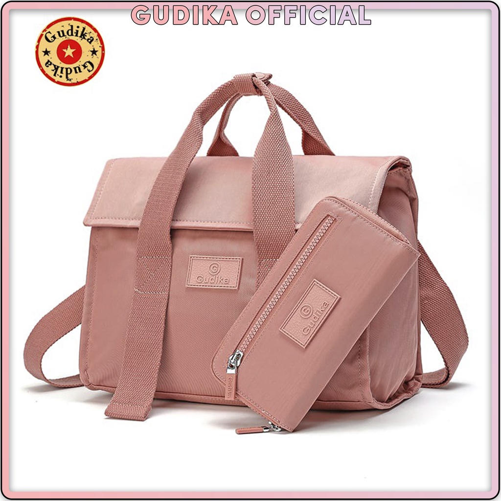 PROMO Handbag GUDIKA 5118 - tas wanita set dompet import original termurah - tas cewek - waterproof - fashion - tas korea - tas kondangan - travel bag - sling bag - shoulder bag