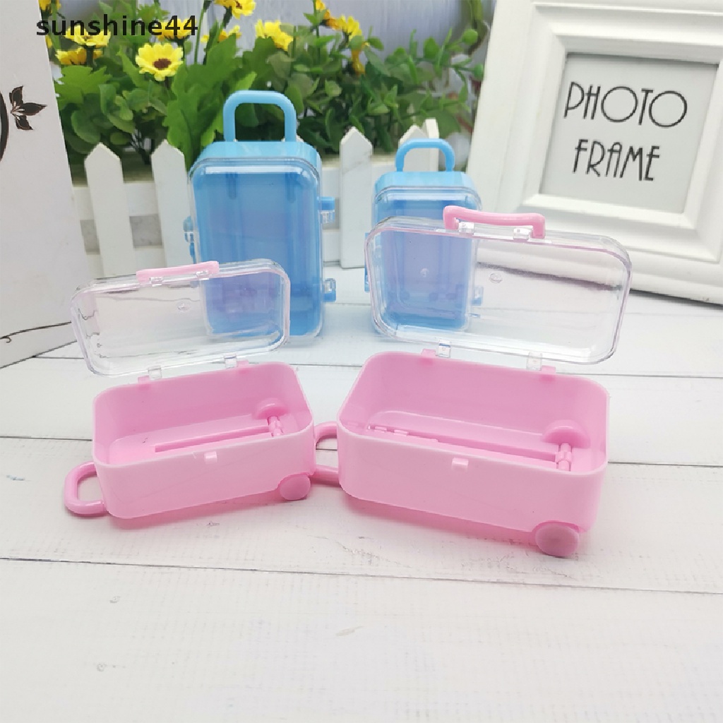 Sunshine Kotak Penyimpanan Kosmetik / Makeup / Perhiasan Mini Bentuk Trolley