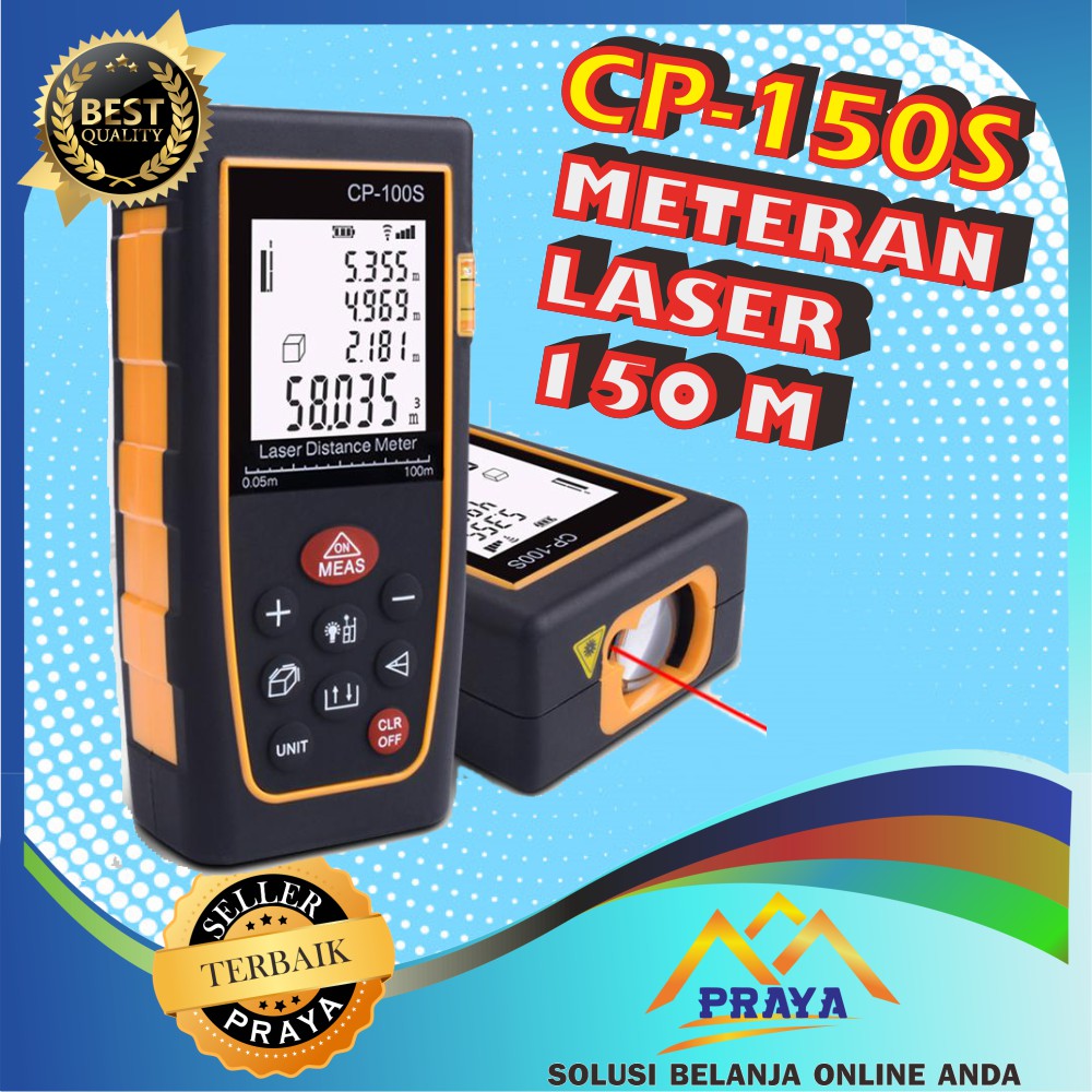 Meteran Laser 150 meter 150m Garansi Laser Distance Meter Digital