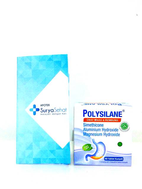 Polysilane Tablet Kunyah Rasa Mint isi 8 tablet