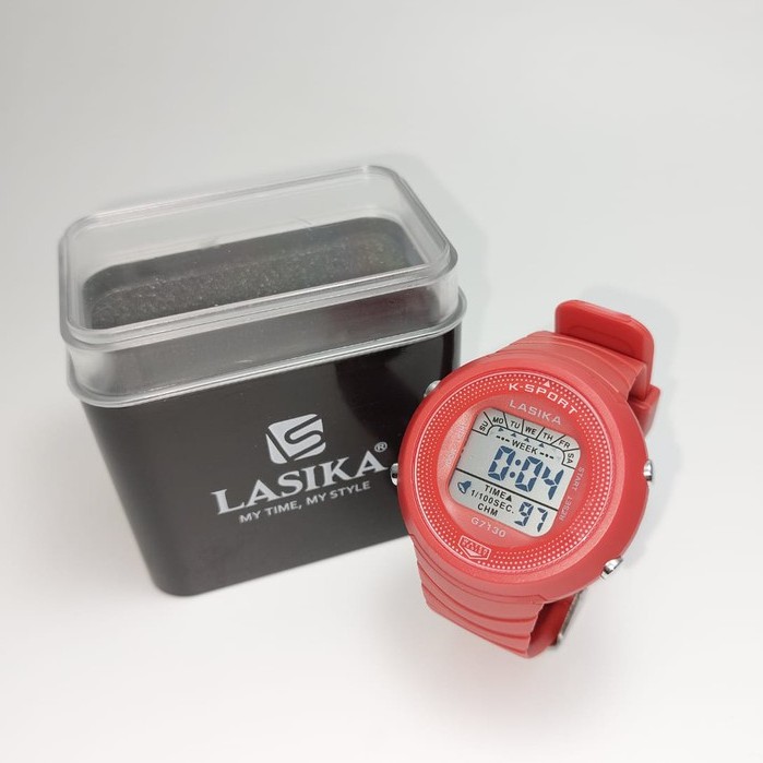 UNISEX Jam Tangan Premium Digital Lasika Type 7130 Series Warna Water Resist