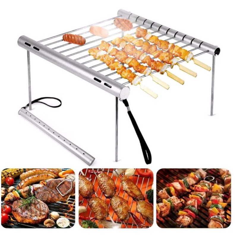 alat panggang barbeque lipat outdoor folding mini grill dhaulagiri