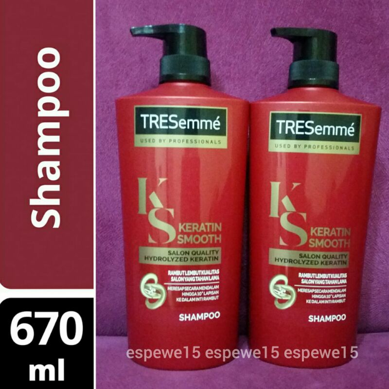 Tresemme Shampoo Keratin Smooth 670Ml