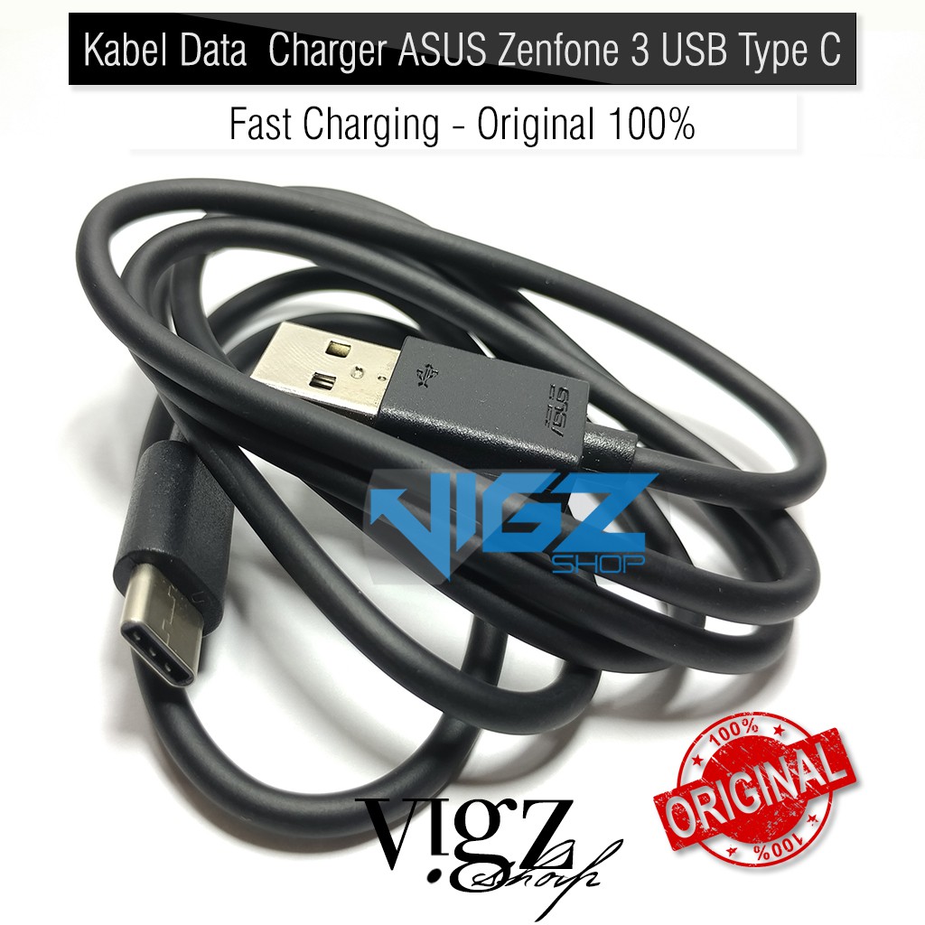 Kabel Data / Charger ASUS Zenfone 3 USB Type C Fast Charging Original 100%