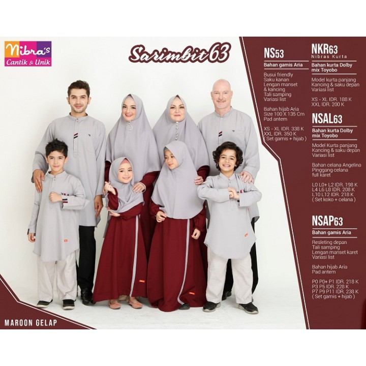 Sarimbit 63 nibras, Sarimbit nibras 63, sarimbit 2019 nibras, nibras couple, ns 53