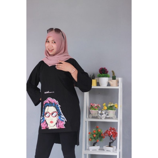 ATASAN OVERSIZE COMBED BY RASANI FASHION KAOS DEWASA TERBARU MOTIF KEKINIAN