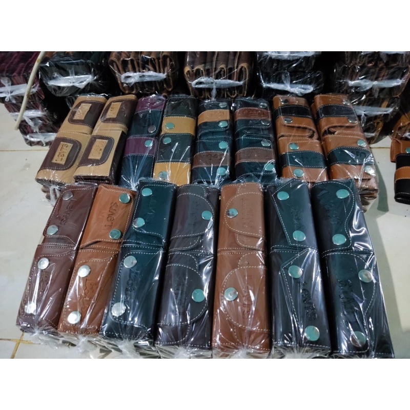 Dompet Gantungan Kunci STNK Mobil dan Motor Motif Coklat Hitam