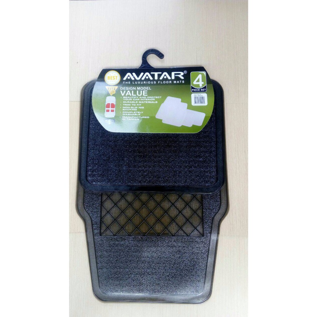 Karpet Mobil Avatar Hitam Transparan Universal