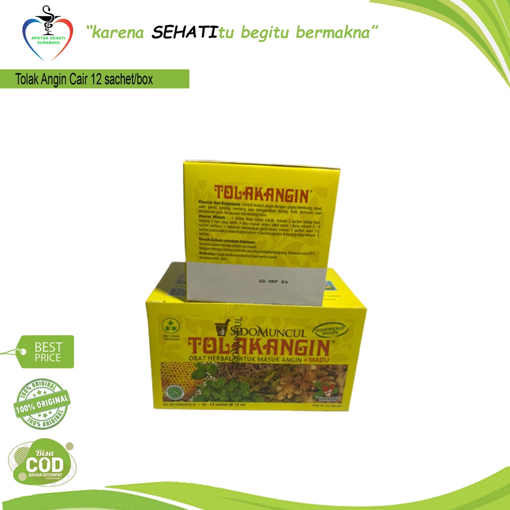 Promo Tolak Angin Cair 3 Pcs / Obat Herbal / Masuk Angin