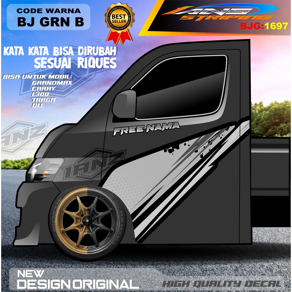 STIKER PINTU PICK UP / DECAL PINTU TRAGA GRANMAX / STIKER MOBIL PICK UP / STIKER MOBIL