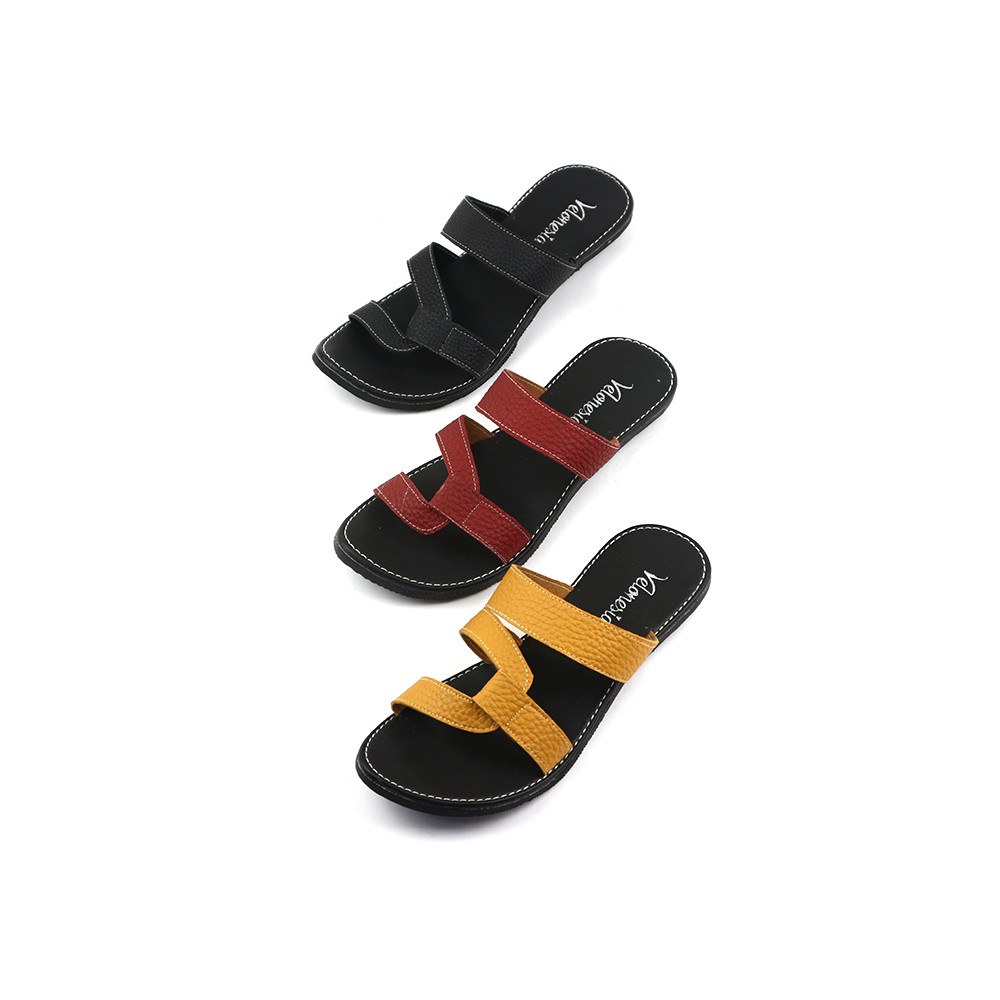 Sandal Papirut Velonesia Bisa COD Sandal Wanita Papirut Murah Sandal Kulit Kokop EDCS001 - Neely