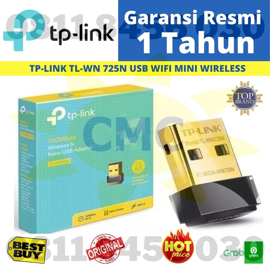 TP-LINK TPLINK TL-WN 725N  TL-WN725N Usb Wifi Mini Wireless Adapter Nano