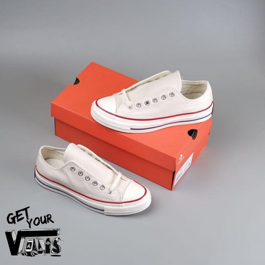 Converse Chuck Taylor 70S Low Parchment Egret 100% Original Sneakers Pria