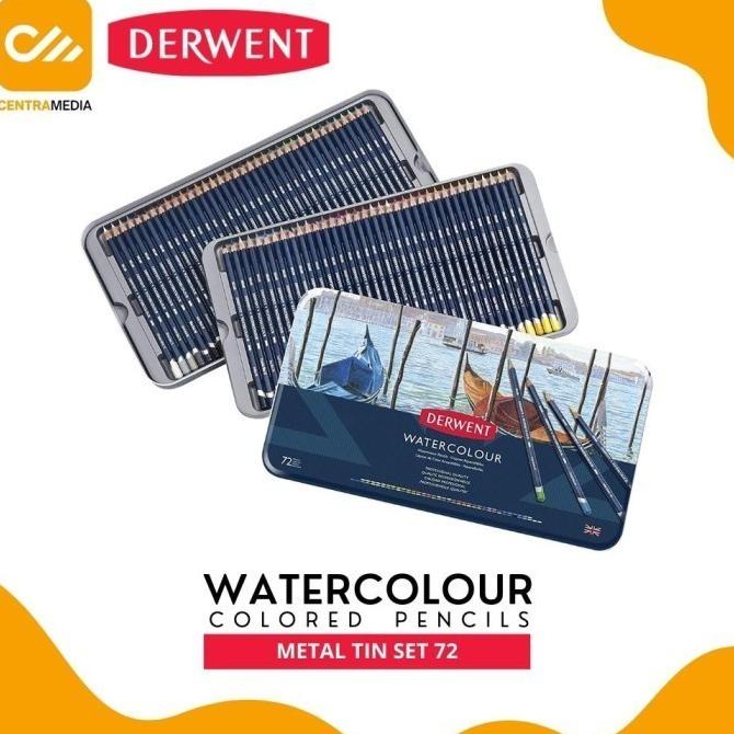 

PENSIL WARNA GAMBAR DERWENT WATERCOLOR 72 PENCIL COLOR METAL TIN SET DSF5456465