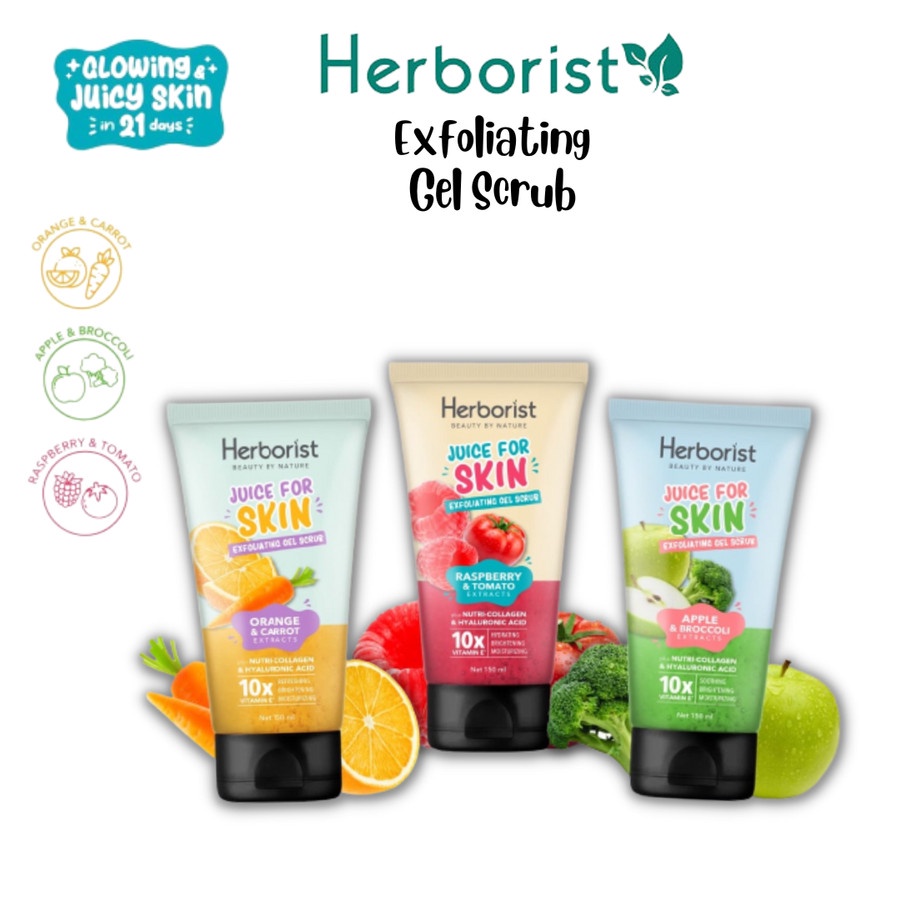 HERBORIST JUICE FOR SKIN EXFOLIATING GEL SCRUB / EXFOLIATING GEL HERBORIST