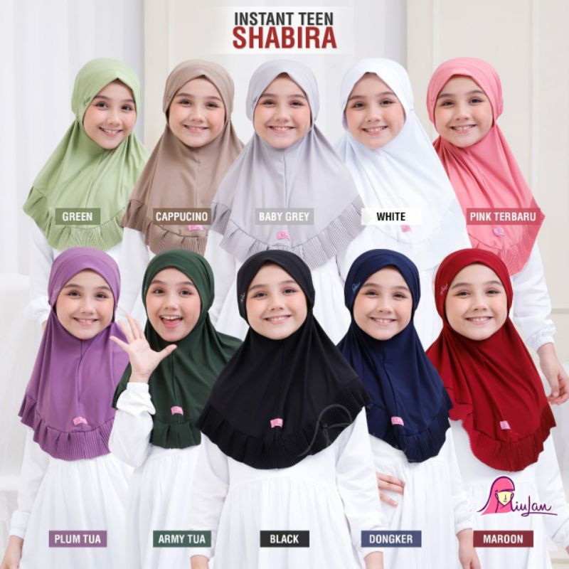 Instant Teen Shabira by Miulan / Kerudung anak / hijab kids / Bergo anak