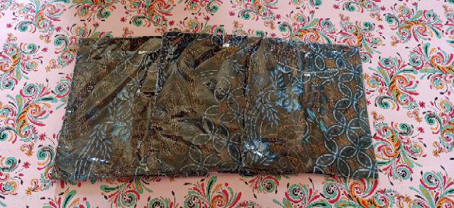 Kemeja Batik Couple Kawong Biru Motif Tukaran