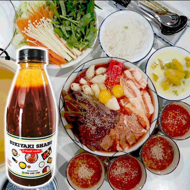 

Saus Shabu Suki BBQ HALAL dan tomyam Ala Thailand